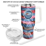 customized denver broncos marbled stripes orange curved tumbler best selling.webp