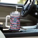 customized denver broncos marbled stripes orange curved tumbler best selling.webp