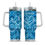 customized detroit lions bold diamonds blue curved tumbler best selling.webp
