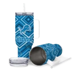 customized detroit lions bold diamonds blue curved tumbler best selling.webp