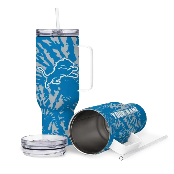 customized detroit lions burst swirl blue curved tumbler high quality.webp