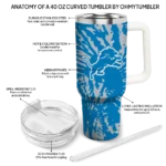 customized detroit lions burst swirl blue curved tumbler best selling.webp
