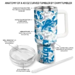 customized detroit lions camo mashup blue white curved tumbler best selling.webp