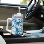 customized detroit lions camo mashup blue white curved tumbler best selling.webp