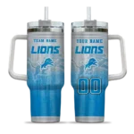 customized detroit lions gradient dots blue curved tumbler best selling.webp