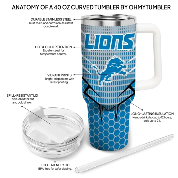 customized detroit lions hex texture blue curved tumbler new arrival.webp