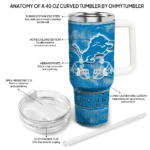 customized detroit lions honey streaks blue curved tumbler best selling.webp