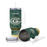 customized green bay packers geometric prism green curved tumbler best selling.webp
