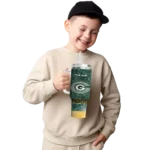 customized green bay packers geometric prism green curved tumbler best selling.webp