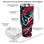 customized houston texans abstract paths blue curved tumbler best selling.webp