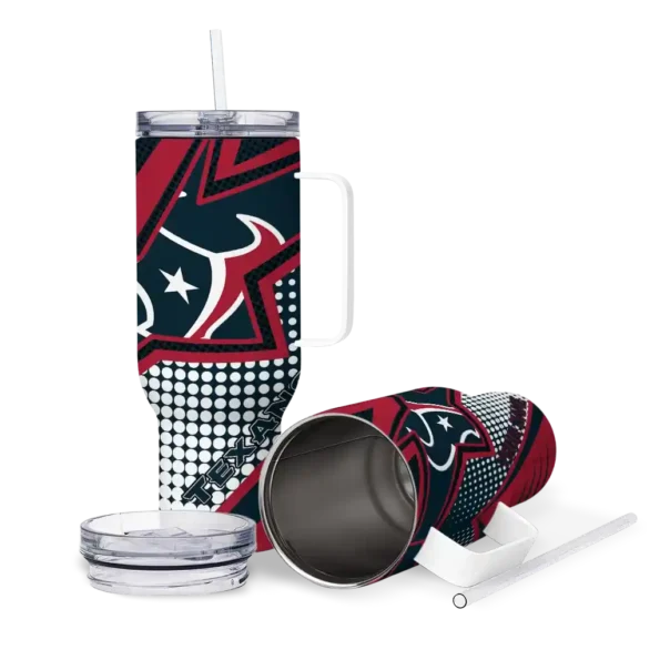 customized houston texans arrow burst blue curved tumbler high quality.webp