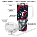 customized houston texans arrow burst blue curved tumbler best selling.webp