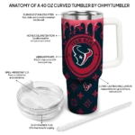 customized houston texans bullseye drips blue curved tumbler best selling.webp