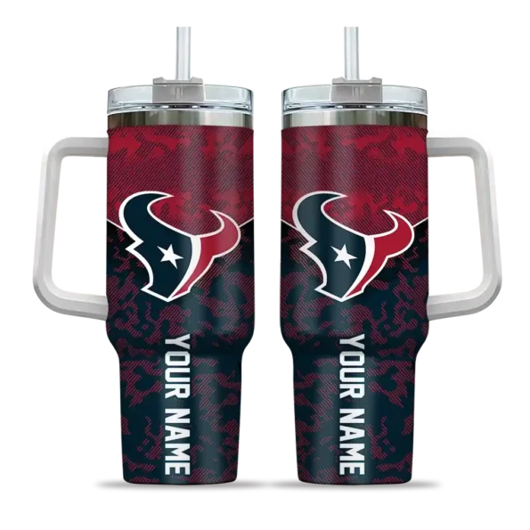 customized houston texans chevron stripe blue curved tumbler best selling.webp