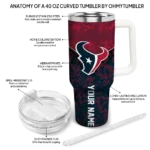 customized houston texans chevron stripe blue curved tumbler best selling.webp