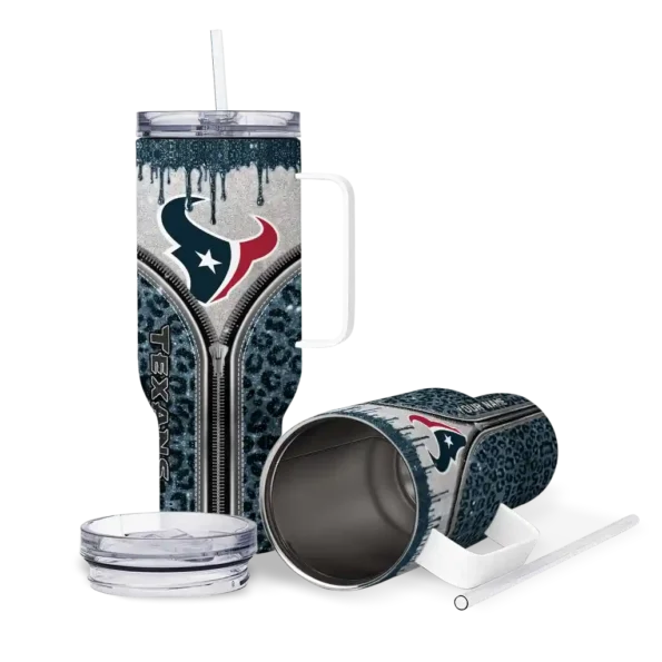 customized houston texans leopard zipper blue curved tumbler high quality.webp
