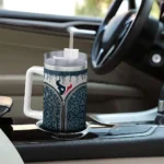 customized houston texans leopard zipper blue curved tumbler best selling.webp