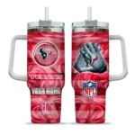 customized houston texans marbled stripes blue curved tumbler best selling.webp