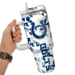 customized indianapolis colts camo mashup blue white curved tumbler best selling.webp