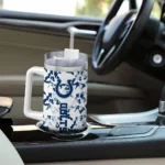 customized indianapolis colts camo mashup blue white curved tumbler best selling.webp
