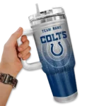 customized indianapolis colts gradient dots blue curved tumbler best selling.webp