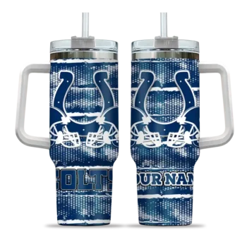 customized indianapolis colts honey streaks blue curved tumbler best selling.webp