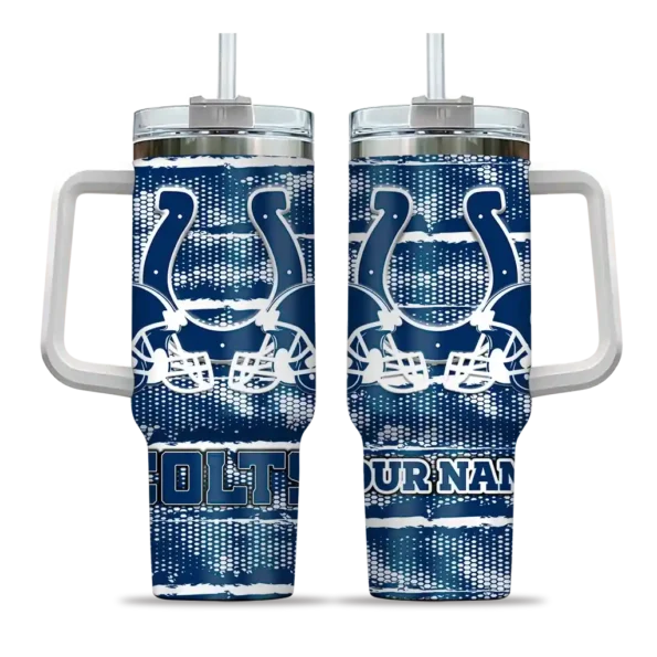 customized indianapolis colts honey streaks blue curved tumbler best selling.webp