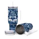 customized indianapolis colts honey streaks blue curved tumbler best selling.webp