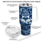 customized indianapolis colts honey streaks blue curved tumbler best selling.webp