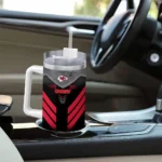 customized kansas city chiefs arrow armor red black curved tumbler best selling.webp