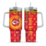 customized kansas city chiefs bullseye drips red curved tumbler best selling.webp