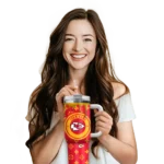 customized kansas city chiefs bullseye drips red curved tumbler best selling.webp