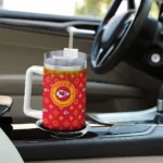 customized kansas city chiefs bullseye drips red curved tumbler best selling.webp