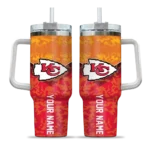 customized kansas city chiefs chevron stripe red curved tumbler best selling.webp