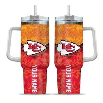 customized kansas city chiefs chevron stripe red curved tumbler best selling.webp