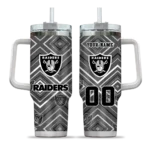 customized las vegas raiders bold diamonds black curved tumbler best selling.webp