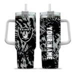 customized las vegas raiders burst swirl black curved tumbler best selling.webp