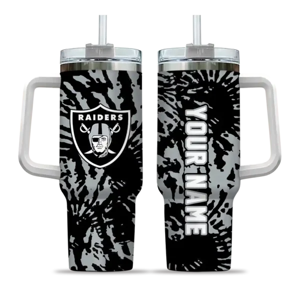 customized las vegas raiders burst swirl black curved tumbler best selling.webp