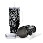 customized las vegas raiders burst swirl black curved tumbler best selling.webp