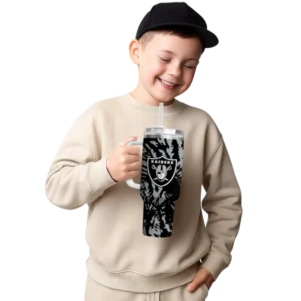 customized las vegas raiders burst swirl black curved tumbler latest model.webp