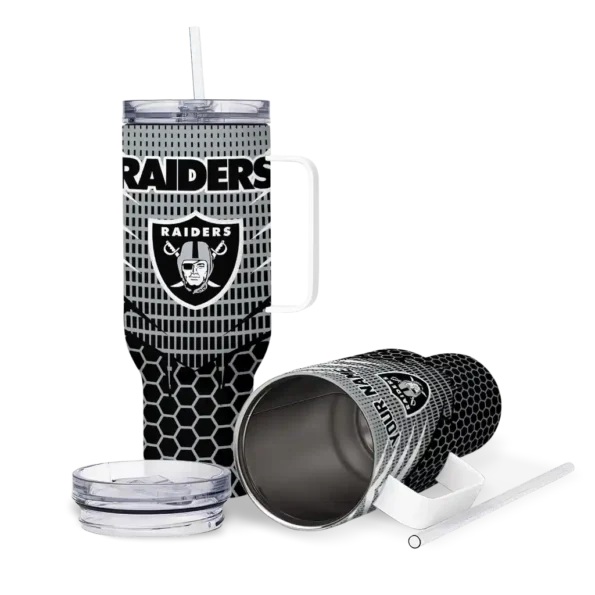 customized las vegas raiders hex texture black curved tumbler high quality.webp