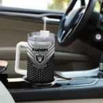 customized las vegas raiders hex texture black curved tumbler best selling.webp