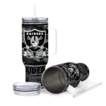 customized las vegas raiders honey streaks black curved tumbler best selling.webp