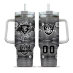 customized las vegas raiders superman shield black gray curved tumbler best selling.webp