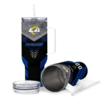 customized los angeles rams arrow armor blue black curved tumbler best selling.webp