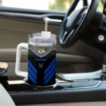 customized los angeles rams arrow armor blue black curved tumbler best selling.webp