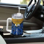 customized los angeles rams chevron stripe blue curved tumbler best selling.webp