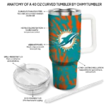 customized miami dolphins burst swirl aqua curved tumbler best selling.webp
