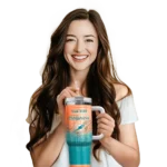 customized miami dolphins gradient dots aqua curved tumbler best selling.webp