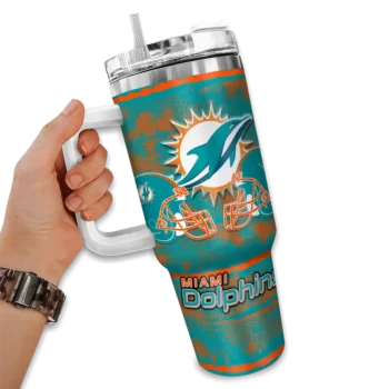 customized miami dolphins honey streaks aqua curved tumbler fashion forward.webp